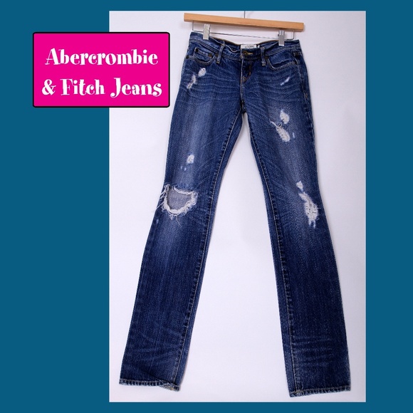 Abercrombie & Fitch Denim - Abercrombie & Fitch - Dark Wash and Ripped Jeans